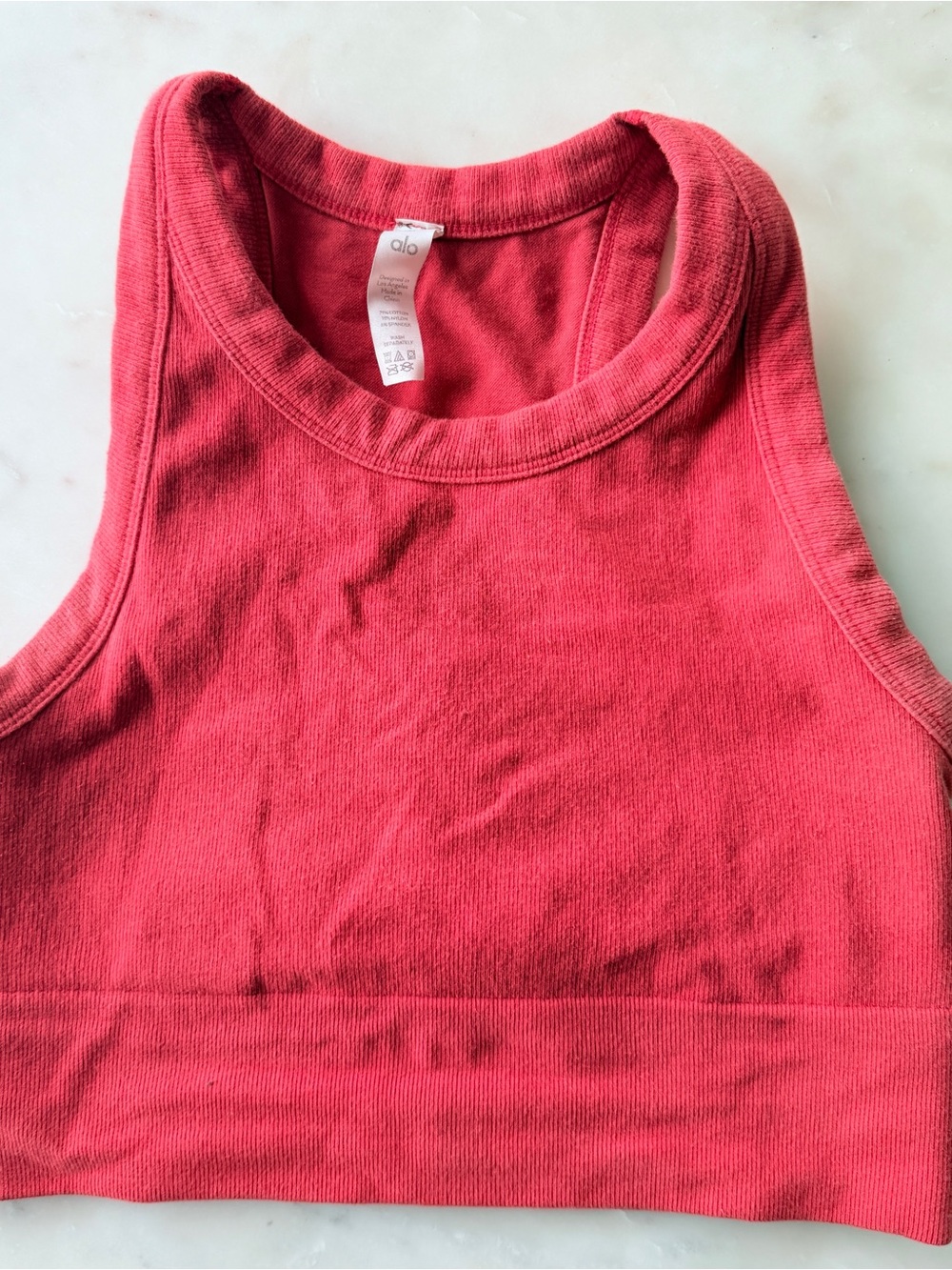 ALO Yoga Red Crewneck Top